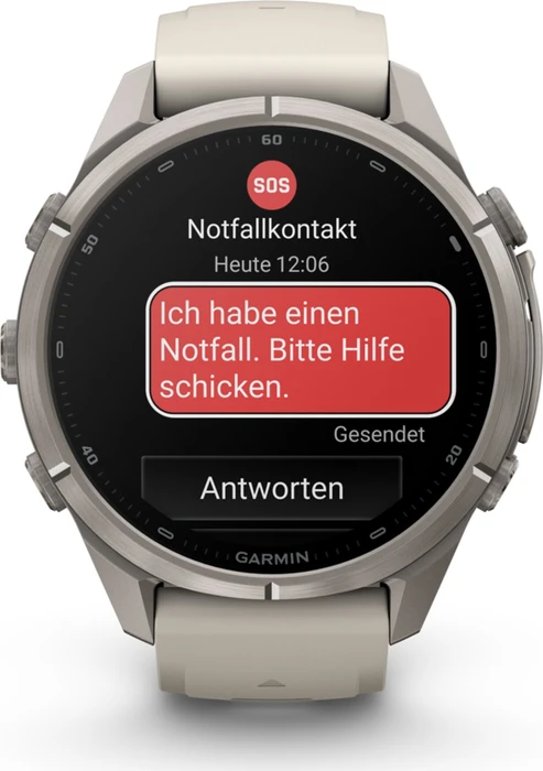 Garmin Fenix 9 Pro inReach 43mm titanium/fog grey-dark sandstone