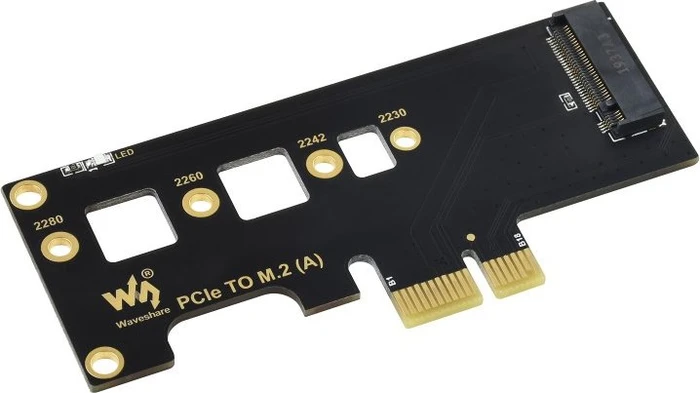 Waveshare PCIe -> M.2 Adapter, PCIe 1x