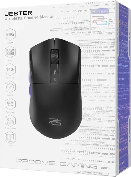 Proove Jester 8K Wireless Gaming Mouse, schwarz, USB/Bluetooth