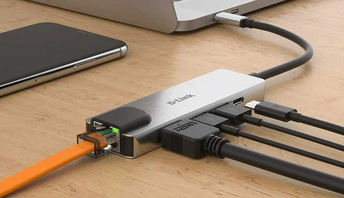 D-Link 5-in-1 USB-C Hub with HDMI/Ethernet/Power Delivery