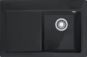Franke Mythos MTK 611-78 Einbau Becken rechts mit Ablauffernbedienung onyx