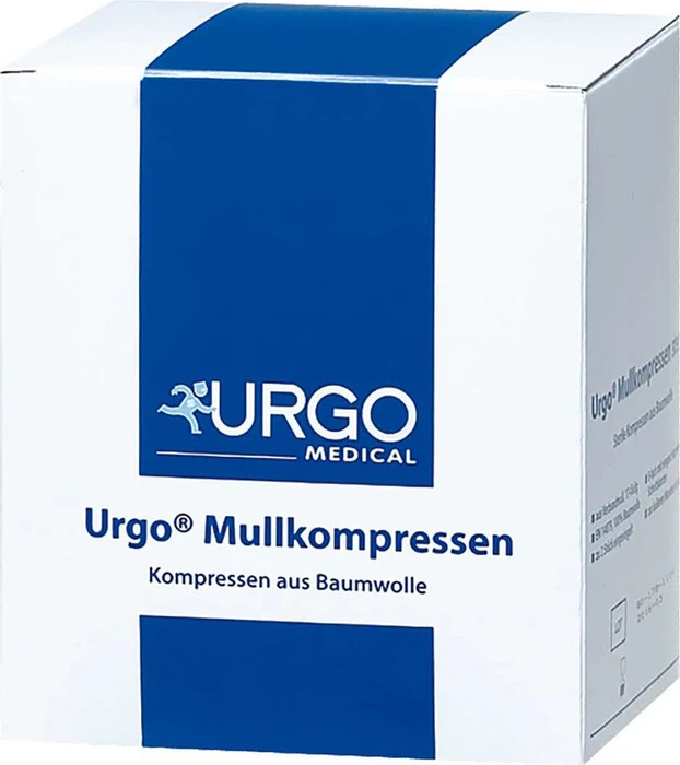 Urgo Mullkompressen unsteril 8-fach, 5 x 5cm, 100 Stück