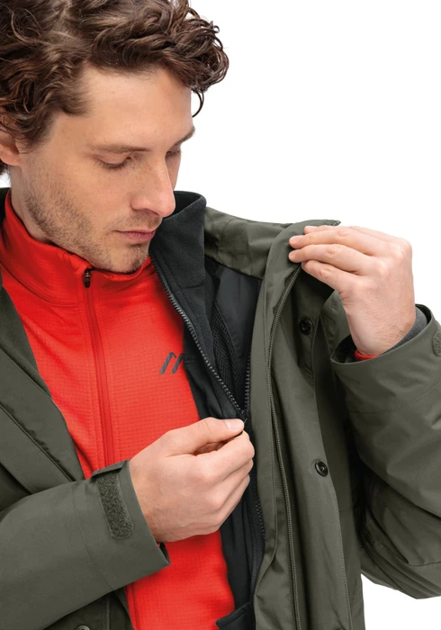 Maier Sports Metor 3in1 Funktionsjacke sedona sage (Herren)