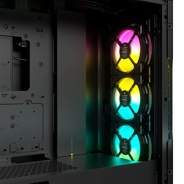 Corsair iCue 5000T RGB TG, schwarz, Glasfenster