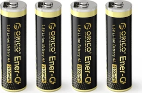 Orico EG5C Mignon AA Li-Ion 1400mAh mit Ladekabel, 4er-Pack