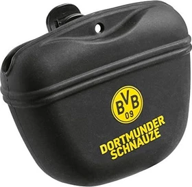 Hunter BVB Silikon Snackbeutel, lebensmittelgeeignetes Silikon, Snacktasche, 13x11x5cm, schwarz/gelb