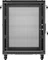 Lanberg 19" Rackschrank 15HE, freistehend, Flat Pack, Gitternetztür, IP20, RAL 9004, 600mm tief Vorschaubild