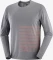 Salomon Sense Aero Graphic Laufshirt langarm castlerock/neon flame (Herren) Vorschaubild