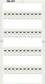 Wago WMB-Beschriftungskarte als Karte bedruckt N (100x) dehnbar 5 - 5,2 mm Aufdruck senkrecht aufrastbar weiß