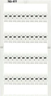 Wago WMB-Beschriftungskarte als Karte bedruckt N (100x) dehnbar 5 - 5,2 mm Aufdruck senkrecht aufrastbar weiß