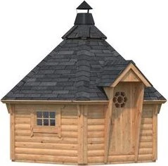Palmako Eva 8.7m² Gartenhaus hellbraun tauchgrundiert
