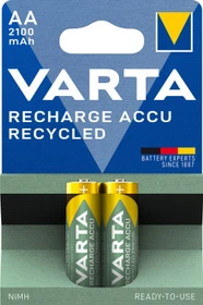 Varta Recharge Accu Recycled Mignon AA NiMH 2100mAh, 2er-Pack