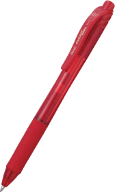 Pentel EnerGel X BL107 0.7mm/0.35mm Gelroller rot/transparent