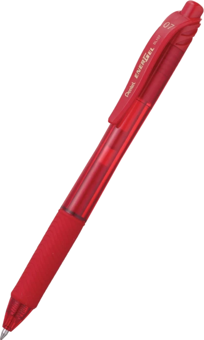 Pentel EnerGel X BL107 0.7mm/0.35mm Gelroller rot/transparent