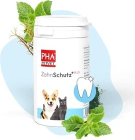 PHA PetVet Zahnschutz Plus Pulver für Hunde & Katzen, 60g