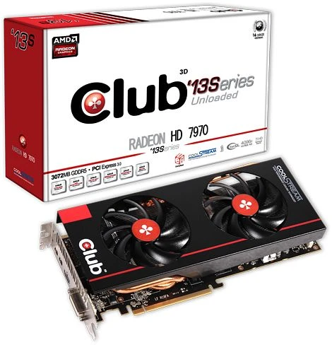 Club 3D Radeon HD 7970 13Series, 3GB GDDR5, DVI, HDMI, 2x mDP