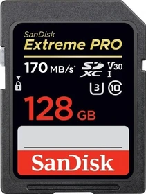 SanDisk Extreme PRO R170/W90 128GB, UHS-I U3, Class 10