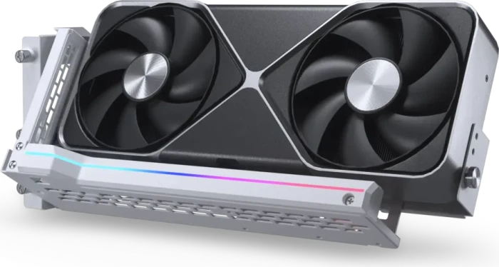 Phanteks Premium Gen5 Vertical GPU Bracket Riser Card, gewinkelt, PCIe 5.0, 220mm, weiß