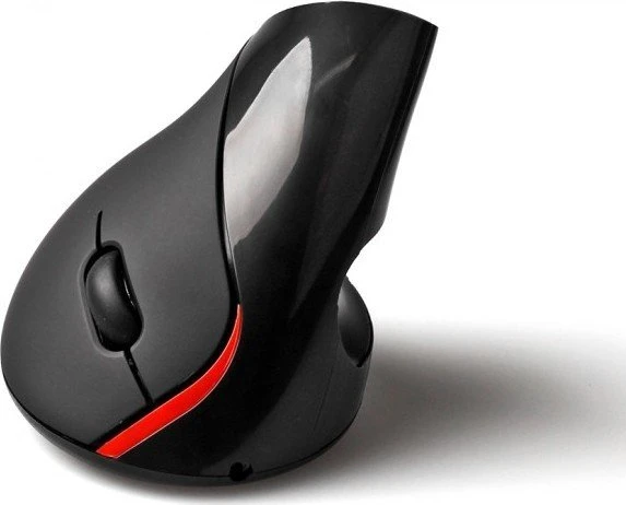ExertisConnect Ergonomische Vertikale Maus, Rechtshänder, kabellos, schwarz, USB