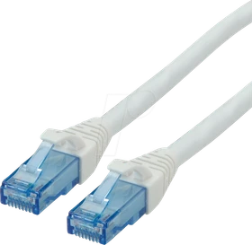 Roline / Secomp GHMT Patchkabel, Cat6a, U/UTP, RJ-45/RJ-45, 10m, weiß