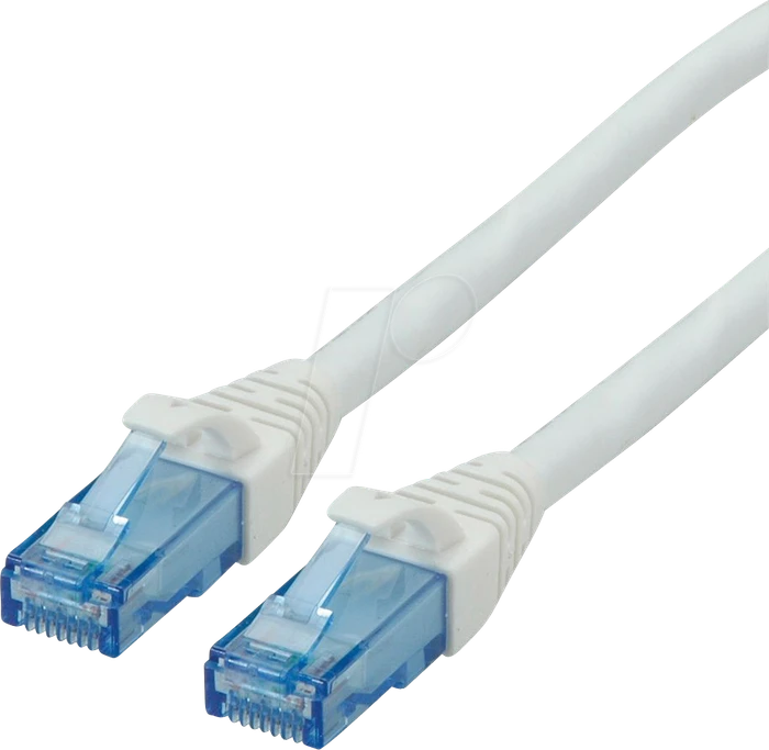 Roline / Secomp GHMT Patchkabel, Cat6a, U/UTP, RJ-45/RJ-45, 10m, weiß