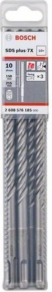 Bosch Professional SDS-plus-7X Hammerbohrer, 10x150x215mm, 10 Stück
