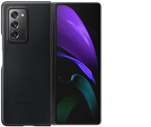 Samsung Leather Cover für Galaxy Z Fold 2 5G schwarz