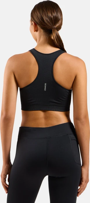 Odlo Seamless Medium Ceramicool Sport-BH black melange (Damen)