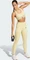 adidas Optime 3-Streifen Hose lang powder yellow (Damen) Vorschaubild