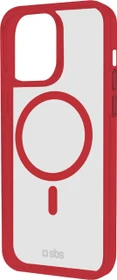 SBS Mobile Mag Frame Case für Apple iPhone 15 Pro Max rot