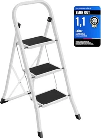 Songmics Trittleiter, 3 Stufen