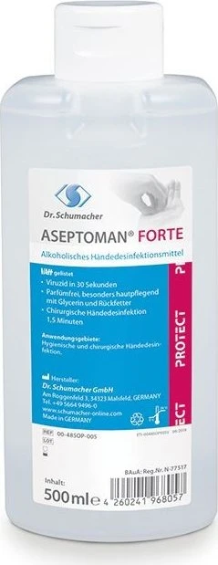 Dr. Schumacher Aseptoman Forte Handdesinfektionsmittel, 500ml