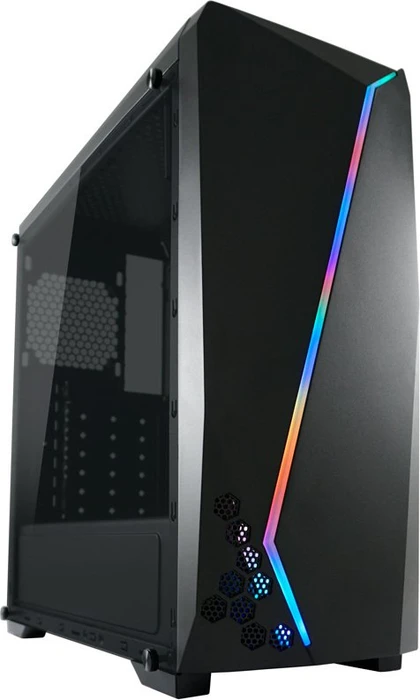 LC-Power Gaming 700B Hexagon, Glasfenster