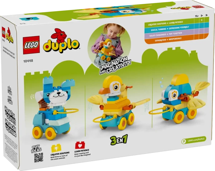 LEGO DUPLO - Tiere auf Rädern 3-in-1-Set
