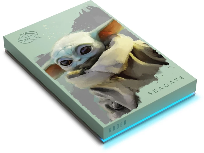 Seagate FireCuda Gaming HDD - Grogu Special Edition, 2TB, +Rescue, USB 3.0 Micro-B
