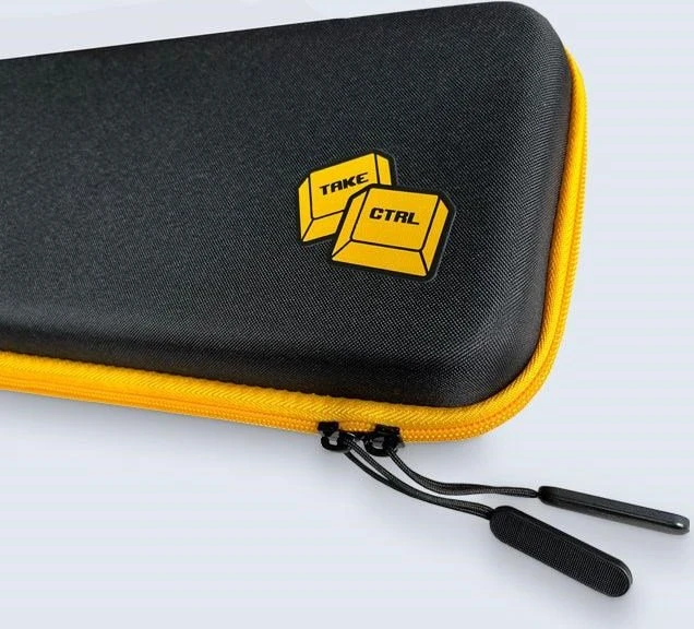 Wooting 60HE/60HE+ Travel Case, Tastaturtasche, schwarz/gelb