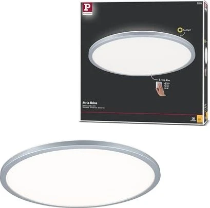Paulmann Atria Shine Backlight LED Panel 420 3000K rund 22W chrom matt