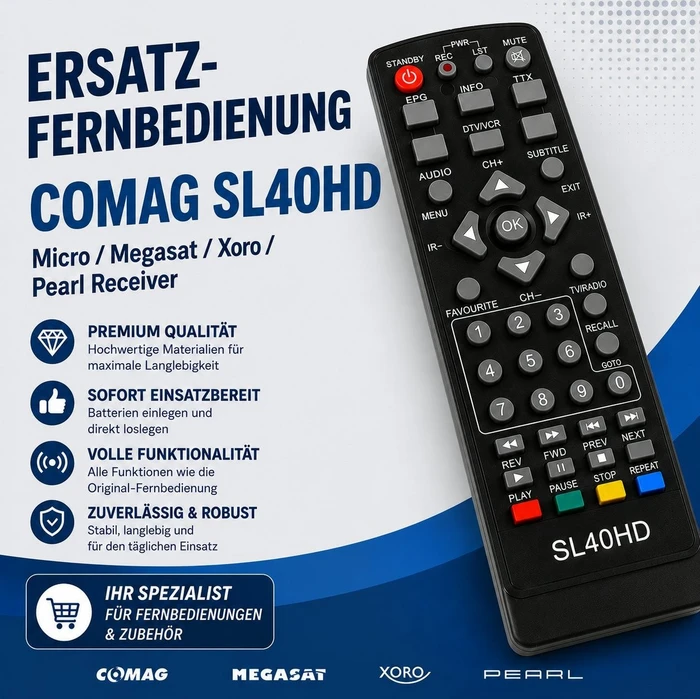 MegaSat Comag HD 25 Fernbedienung