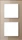 Jung A CREATION Glasrahmen 2fach champagner (AC 582 GL CH)