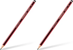 Staedtler Tradition 110 Bleistift 4H graphit, schwarz/rot, 12er-Pack