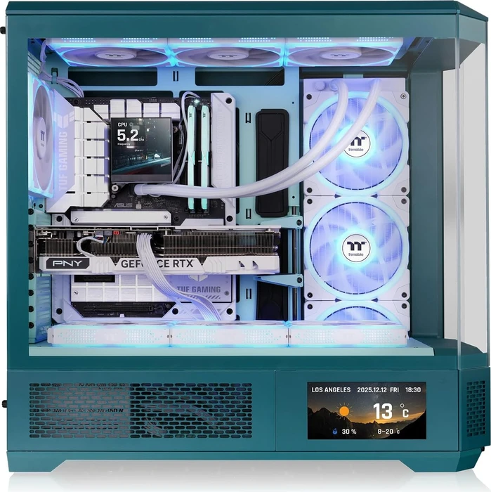 Thermaltake View 600 TG ARGB Transformative Teal, grün, Glasfenster