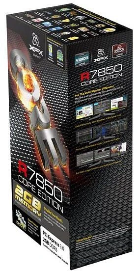 XFX Radeon HD 7850 Core Edition, 2GB GDDR5, 2x DVI, HDMI, 2x mDP