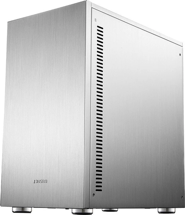 Jonsbo C3 Plus silber, Glasfenster