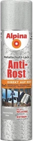Alpina Farben Sprühmetallschutz-Lack Hammerschlag außen silber, 400ml