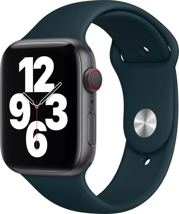 Apple Sportarmband Regular für Apple Watch 44mm federgrün