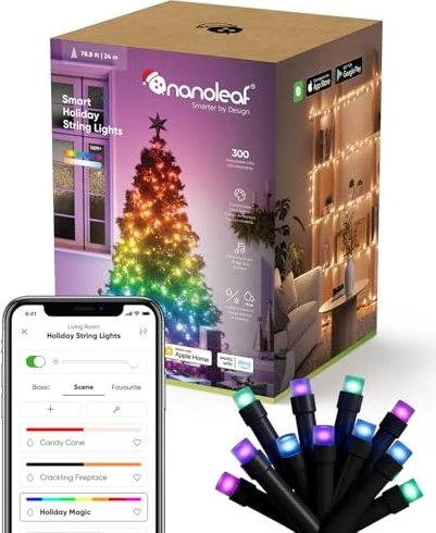 nanoleaf Holiday String Lights Lichterkette LED 300x warmweiß-tageslichtweiß RGB