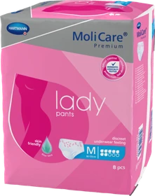 Hartmann MoliCare Premium Lady Pants 7 Tropfen Schutzhose Größe M, 8 Stück