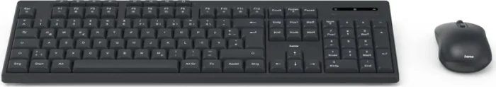 Hama WKM-200 Funktastatur mit Maus, schwarz, USB, DE