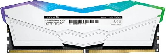 TeamGroup T-Force DELTA RGB weiß UDIMM 32GB Kit, DDR5-6400, CL32-39-39-84, X8