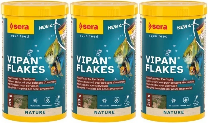 sera Vipan Hauptfutter für Zierfische, 210g, 1l